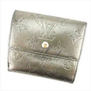 Louis Vuitton Wallet Purse Monogram mat Black Woman Authentic Used